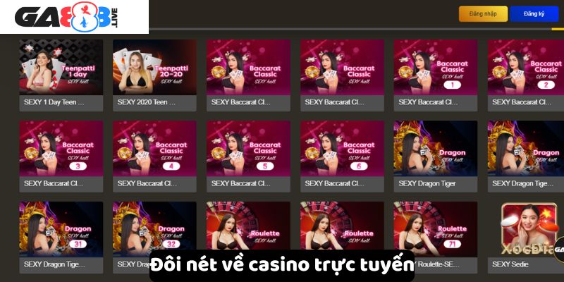 Đôi nét về casino trực tuyến